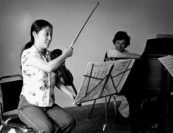 Hiroko Yajima, András Schiff. Photo by George Dimock.