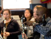 Anthony McGill and group. Photo by Pete Checchia.