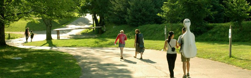 Musicians Walking at Marlboro