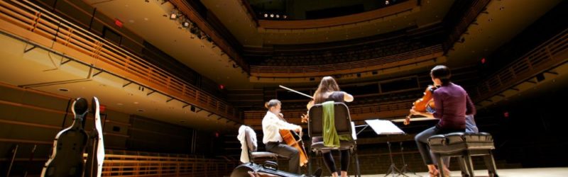 Musicians in the Kimmel Center's Perelman Theater