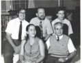 1970-71 | Back Row: David Golub, pianist, John Graham, violist, James Kreger, cellist, Luis Batlle, pianist; Front Row: Miriam Fried, violinist, Felix Galimir, violinist. Photo by Judson Hall.