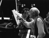 "He was very, very individual. A man who had suffered the indignities of poverty and war, revolution, and everything like that. And he had a great heart for all this plus an uncanny intuitive knowledge of music.

He was a wonderful role model, and anyone who ever played with Serkin and experienced this physically, musically, was never the same." –Sol Schoenbach || pictured: Gustav Rivinius, Rudolf Serkin. Photo by Pete Checchia.