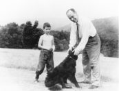 "What do I remember about Serkin? Oh, the immense vitality. He had a real farm on a dirt road with a peach orchard, horses, chickens, whatever one has. And he would go back and forth between the mud and the cows and the children and the dogs and Beethoven. His vitality was inseparable from his physical groundedness." –Philipp Naegele || pictured: John and Rudolf Serkin. Photo by Charles Marie Leon Leirens.
