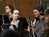 Nicolee Kuester, Emily Beare, Mitchell Kuhn, Matthew Lipman. Photo by Pete Checchia.