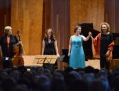 Marcy Rosen, Lydia Brown, Sarah Shafer, Kaija Saariaho. Photo by Pete Checchia.