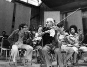 "I adore Galimir… He seemed to gather people around him like a Pied Piper. Young people seemed to love him." Bruno Canino | Pictured with Peter Zazofsky. Photo by George Dimock.