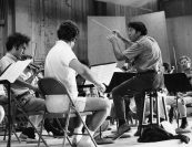 “Leon’s music was ardent, freewheeling, and highly personal. And so was Leon. I was quite intoxicated by everything about him—his fantasy filled music, his swashbuckling piano playing, and his oversized personality… Over the years I performed many of Leon’s violin and piano compositions, and our Guarneri String Quartet performed his string quartets #1 and 2 extensively—and all with great pleasure.” —Arnold Steinhardt | Steinhardt, Shmuel Ashkenasi, Kirchner, and Raphael Hillyer, 1969. Photo by Edward Hamilton.