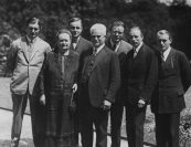 Adolf Busch was part of a remarkably musical, artistic family. His eldest brother, Fritz, was a conductor. Willi, an actor, made his mark on the theatrical stage. Hermann was a cellist. Heinrich was a pianist and composer. Sister Magdalene trained as a ballet dancer. Elisabeth was also an actor. Today, Busch's grandchildren and great-grandchildren continue to impact musical life at Marlboro and beyond. | The Busch family in 1926. Image source: Max Reger Institute.