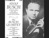 In Beethoven's Op. 131 Quartet, "Busch’s playing of the opening epitomizes his genius." wrote David Cairns. "The even flow of notes that follows the anguish of the long sforzato A is both heavily laden and purposeful, conveying in the same gesture grief and acceptance of it. I can’t say how he does that – it just seems to me that he understands Beethoven like no one else." Busch and his collaborators were able to record many major chamber music works for Columbia/EMI between 1929 and 1949, using the best recording technology of the time. The entire catalog, from solo and duo repertoire to some of chamber music’s best-known works, was released as a 16-CD box set by Warner Classics. For many, these landmark interpretations remain unsurpassed to this day.
